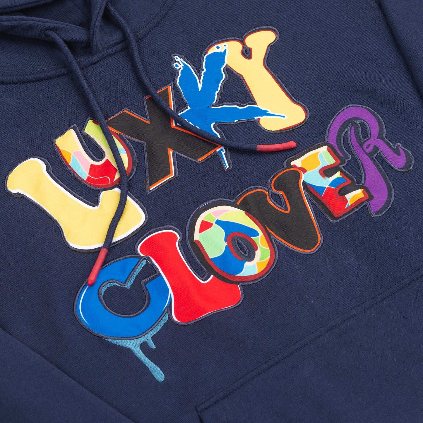LUX CLOVER HOODIE - NAVY