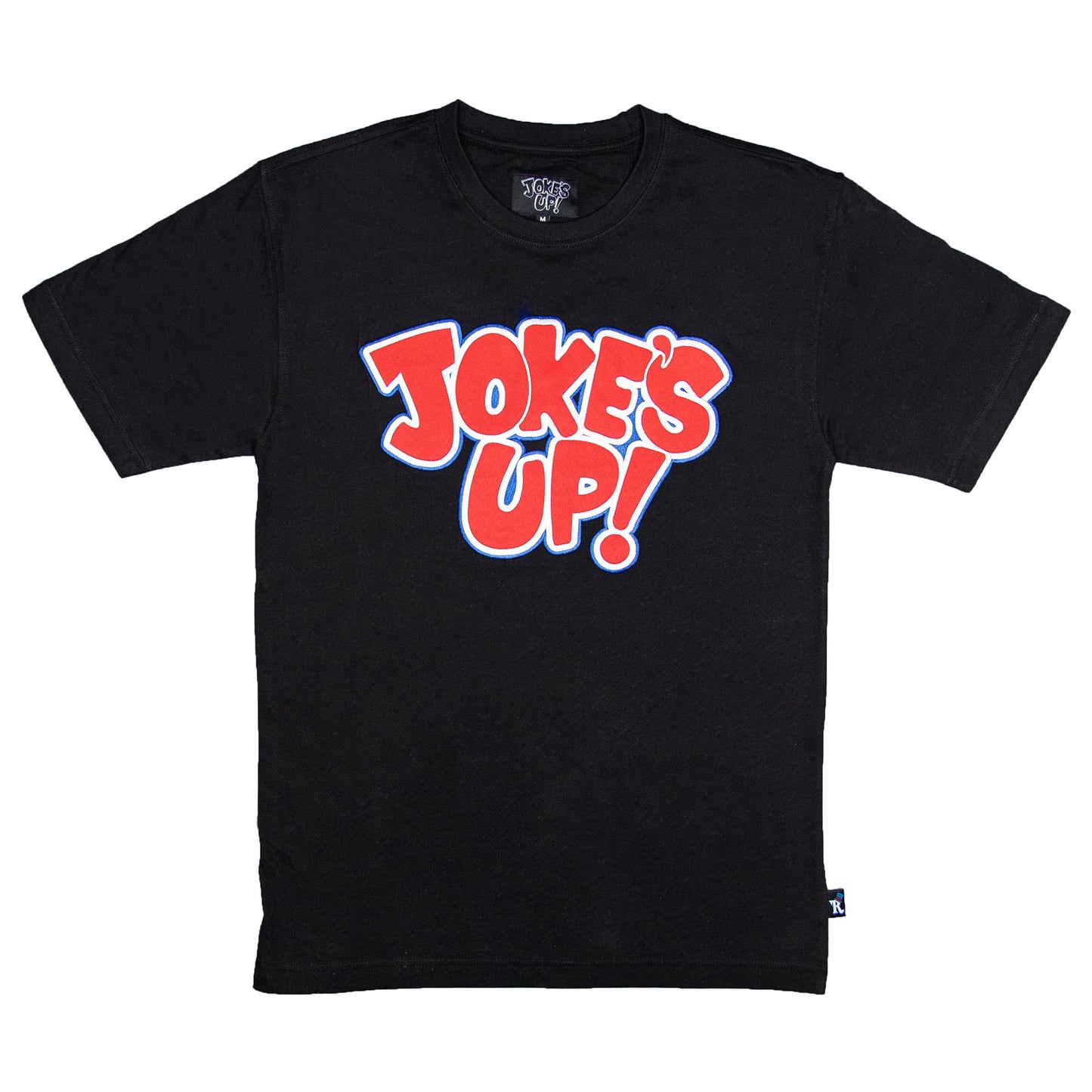 JOKES UP TEE - BLACK & RED