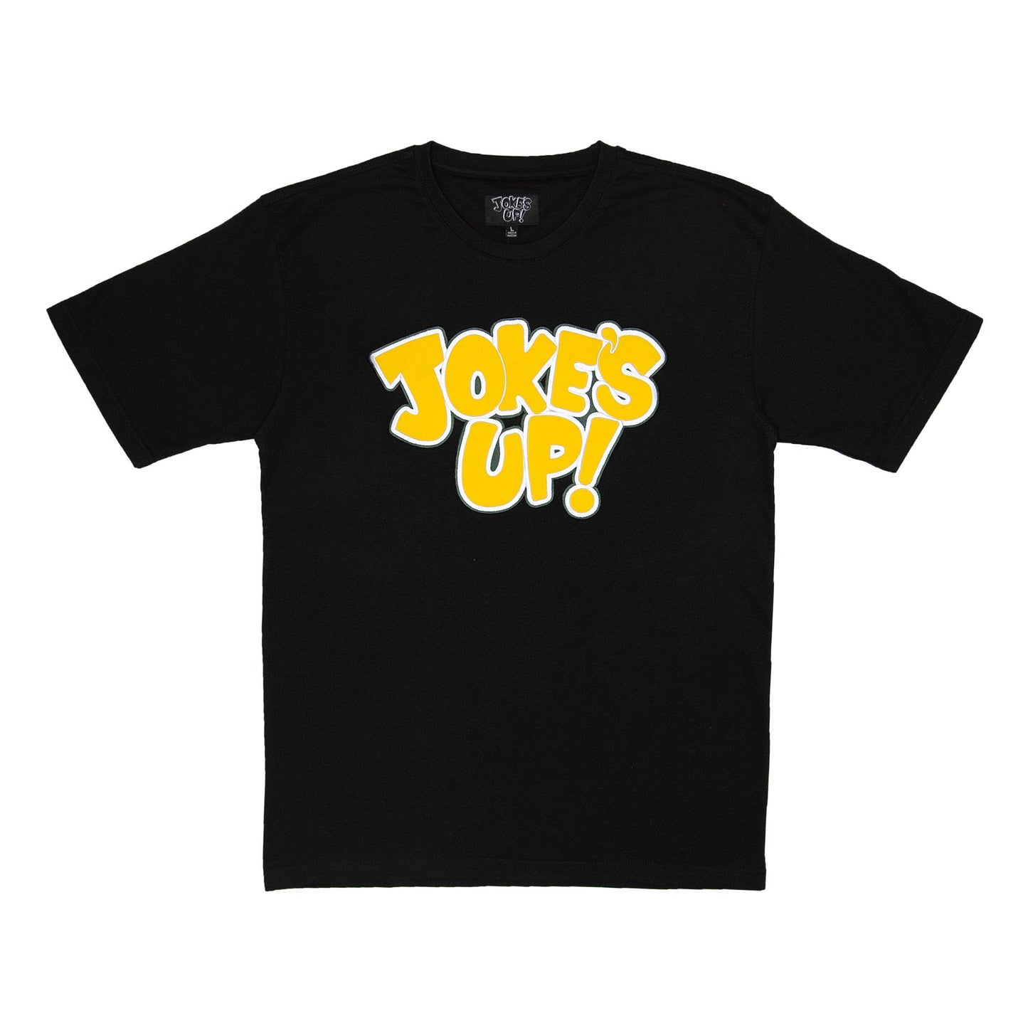 JOKES UP TEE - BLACK & GOLD