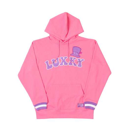 LUXKY HAT HOODIE - PINK