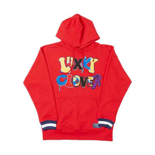 LUX CLOVER HOODIE - RED